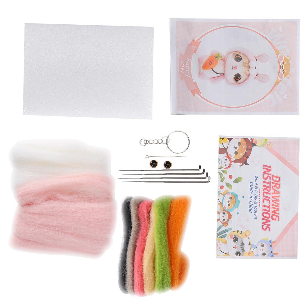 Needle Felting Wool Chemical Fiber Plush Doll Making DIY Material Needle Hand Made Craft