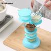Convenient Good Sealing Visible Seasoning Jar Rotating Design Box Kitchen Accessories