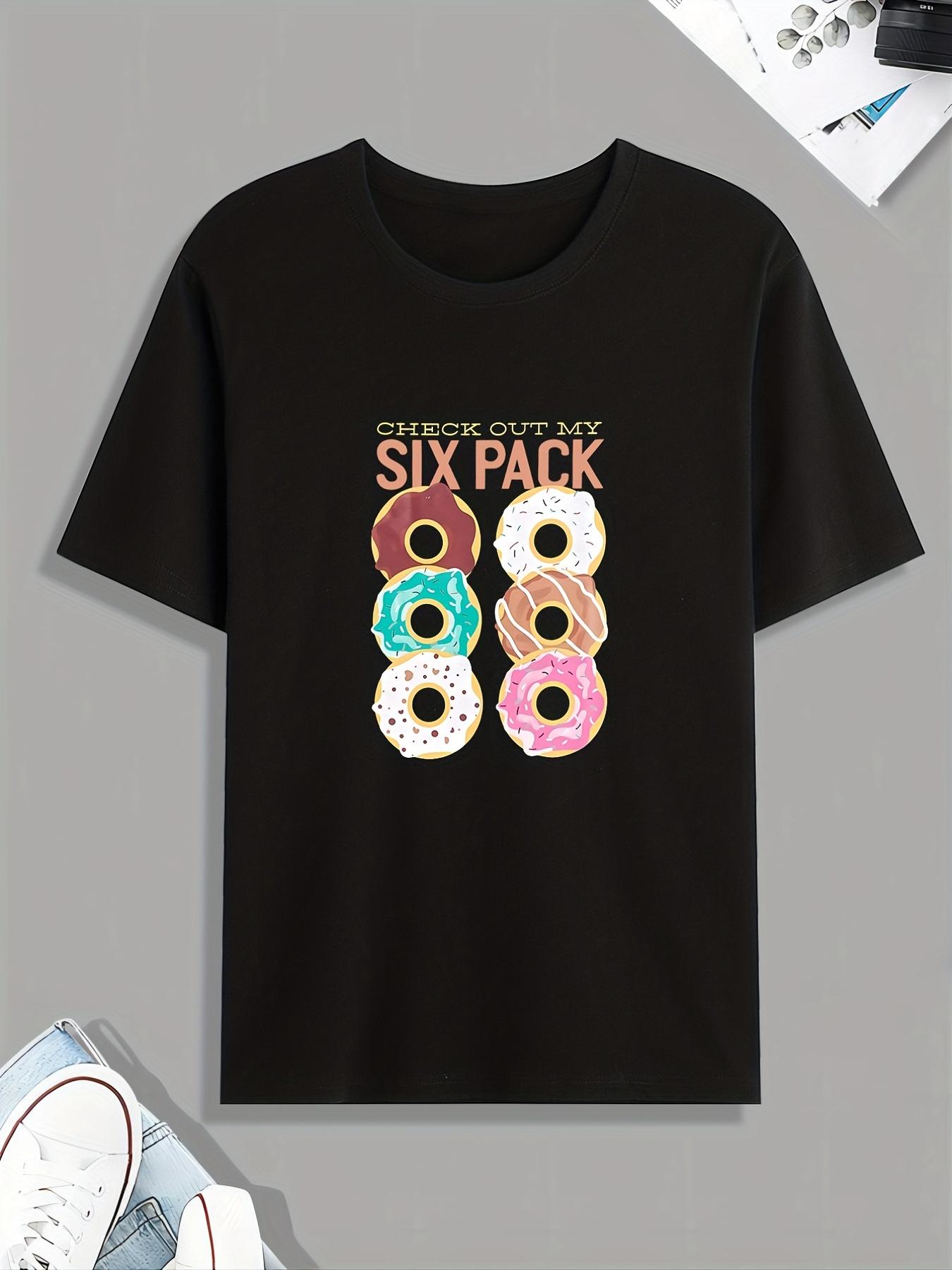 Funny My Six Pack Print T Shirt XL