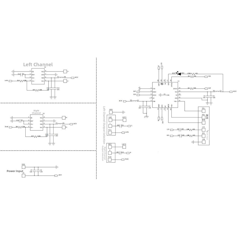 1pc 3W Stereo Digital Audio Board With Electronic Sound Level Module For Home Speakers Car Audio Systems