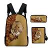 Classico Popolare Novità mouse Stampa 3D 3pz/Set pupilla Zaini Scolastici Zaino Daypack per Laptop Borsa a Spalla Inclinata Astuccio