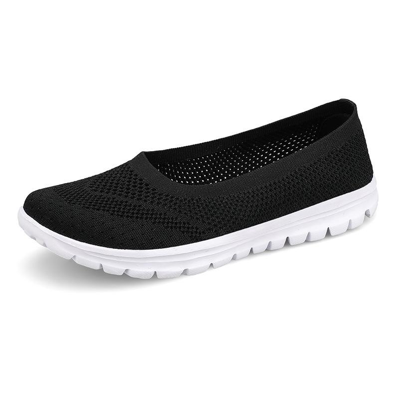 Spring Mesh Women's Flat Shoes: Soft, Comfortable, Breathable, Low-Cut Casual Sneakers, Sizes 35-42