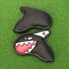 9Pcs Lightweight Waterproof Faux Leather Golf Club Covers Shark Shape Golf Iron Head
