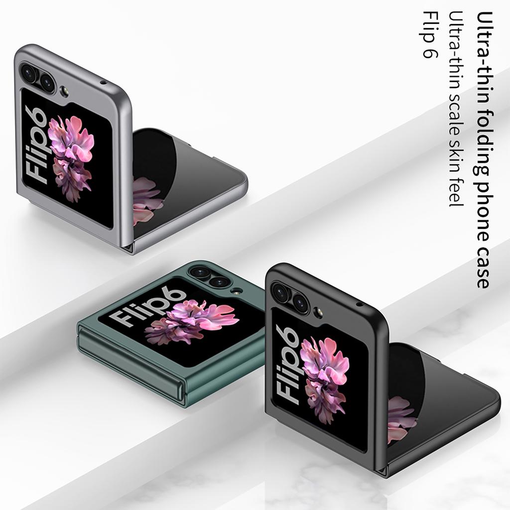 Cover Opaca Sottile Monocolore per Samsung Z Flip 6 7 Custodia Antiurto in PC Ultra Sottile per Samsung Galaxy Z Flip 5 6 ZFlip6 ZFlip7