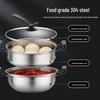 MAXCOOK 32cm 2-Layer Stainless Steel Steamer Pot