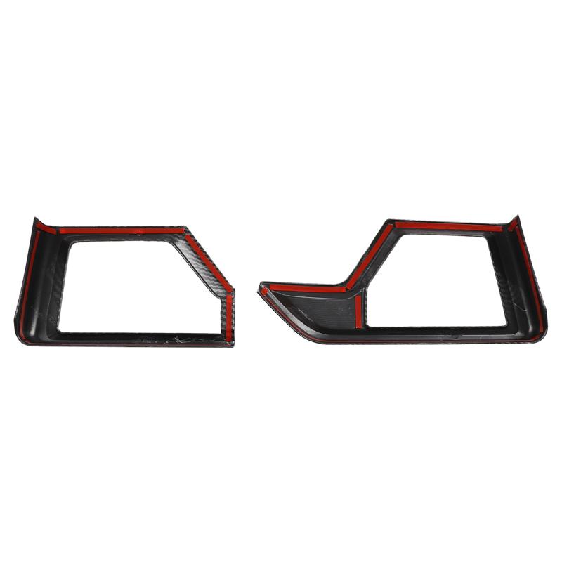 ABS Carbon Fiber FOR BMW X5 G05 2025-2026 Car Dashboard Side Air Outlet Decorative Frame Sticker Car Interior Accessories