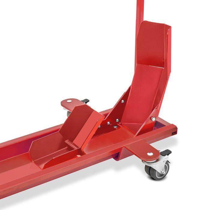 Motorcycle Roller Stand - ConStands Smart Mover - 450 Kg - Red - Optimal Maneuverability