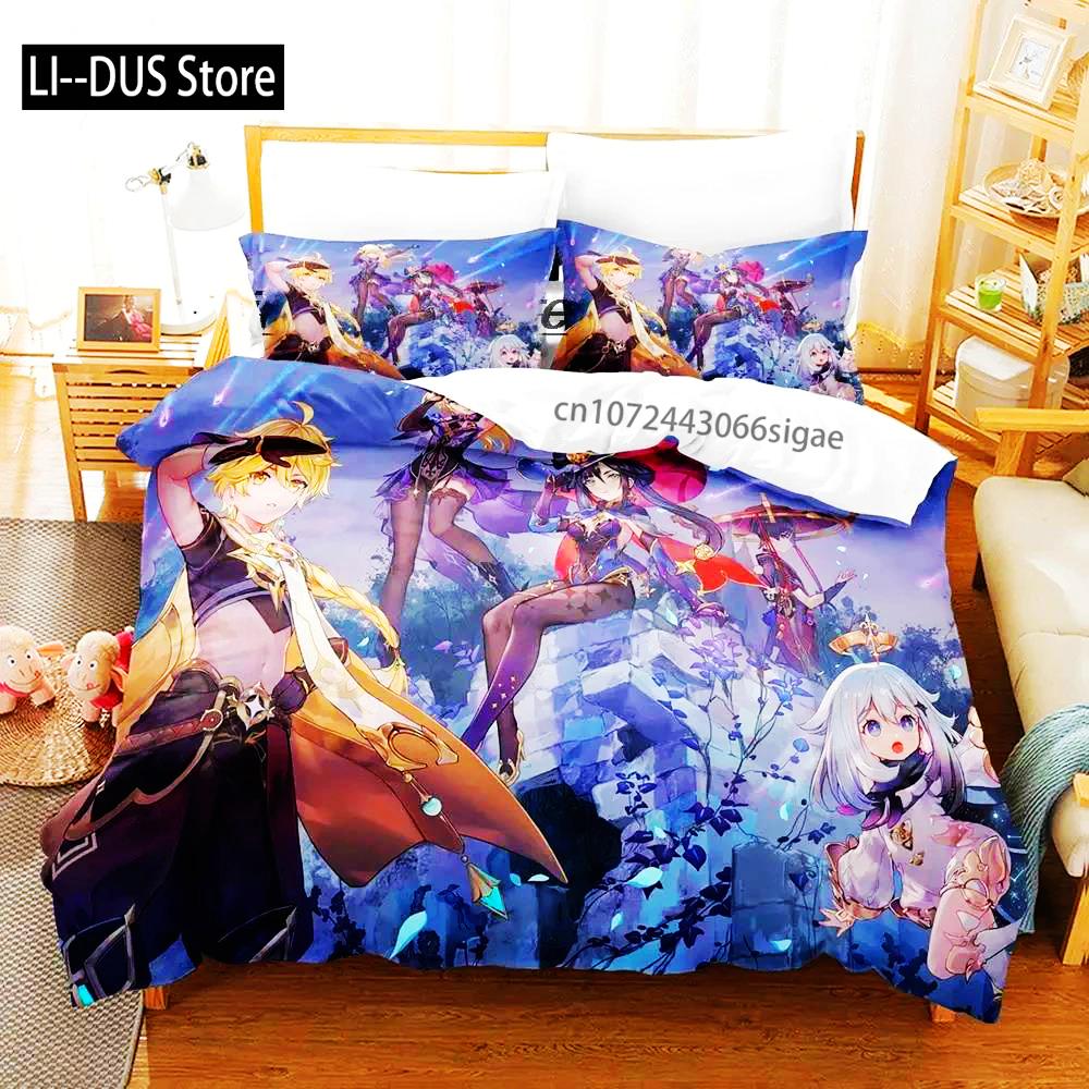 Capa de Edredom Kawaii Genshin Impact Tighnari Para Quarto de Meninos Tamanho Solteiro Twin Full Queen King 2025 Capa de Colcha Fronha