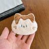 Cartoon Animal Head Kitten Plush Doll Brooch - DIY Clothing and Packaging Decoration