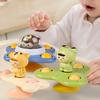 Desktop Spinner Toys with Suction Cup Cute Cat Dog Chick Frog Bear Dinosaur Rotating Rattles Emotional Comfort Sensory Toy Cartoon
