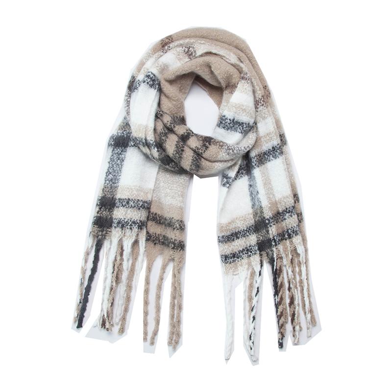 Imitation Cashmere Women Scarf Winter Lady Plaid Scarve Pashmina Thick Wrap Shawl Mujer Femme Foulard Bufanda Stoles Cachecol