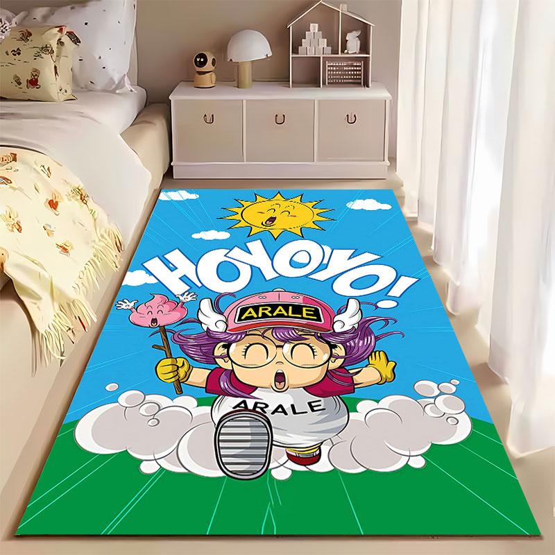 Cartoon Arale Running Pattern suitable as a non-slip mat for the living room or bedroom sofa
