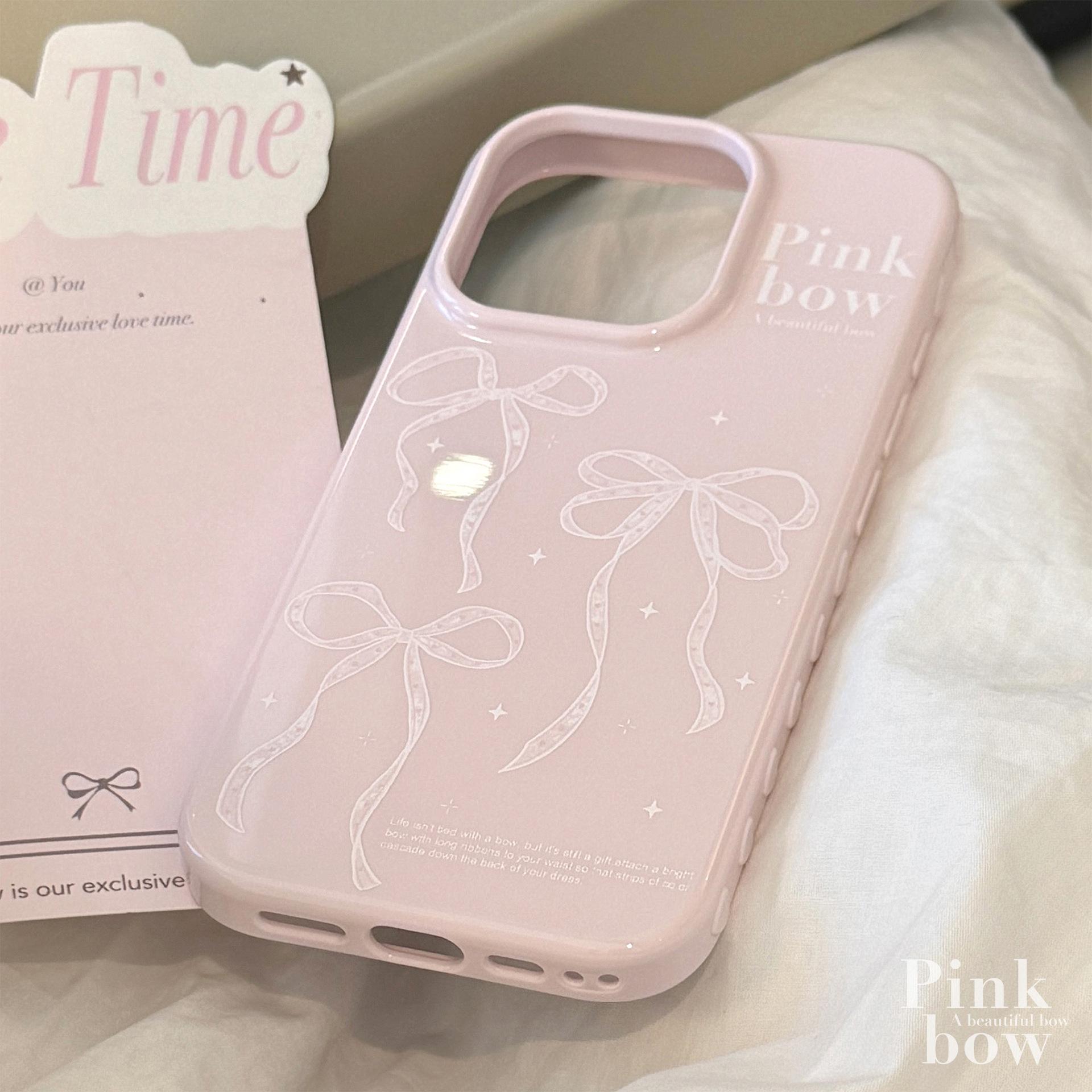 

Sweet Ballet Bow Apple 16 Mobile Phone Case Iphone15 Suitable for 1214promax All Inclusive 13 Soft 12pro max(6.7)