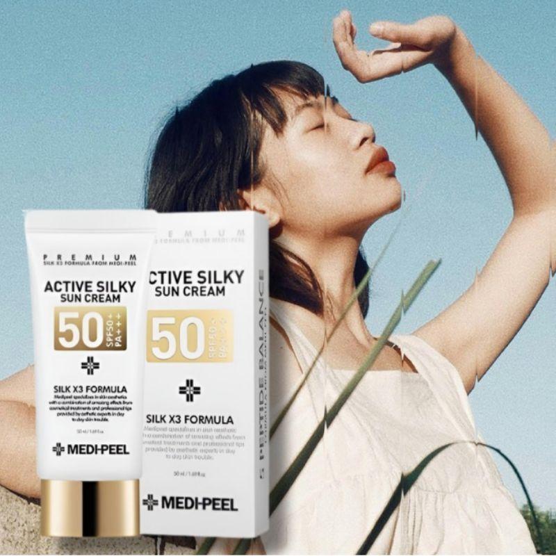 MEDI-PEEL Active Silky Sun Cream SPF50+ PA++ 50ml
