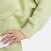 Nike Solid Color Casual Crew Neck Loose Sweatshirt Women Sweatshirt Green DQ5762-371