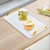 Serving Tray with Handle Bathroom Vanity Organizer Jewelry Storage for Table Centerpiece