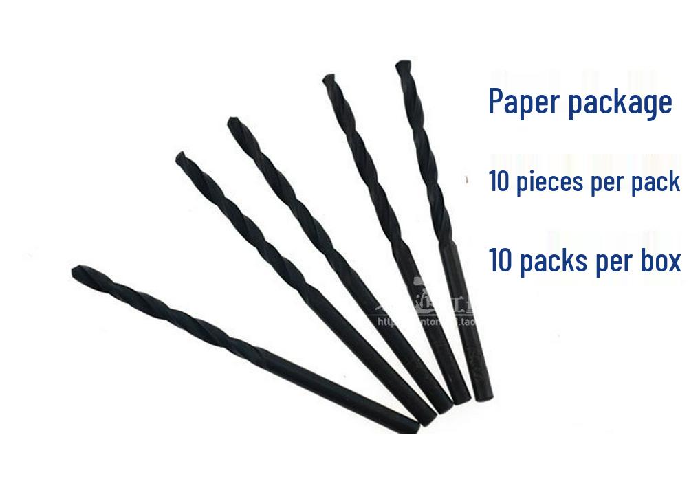 High-Speed Steel Straight Fluted Twist Drill Bit for 1-16 Hole Drilling, Straight Shank