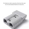 2 Sets Gray Forklift 50A 600V Connectors Plug Bipolar Terminals Adapter Covering Black Gray Pole Shell Caravans
