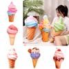 Ice Cream Plush Toy Pillow Soft And Fluffy Perfect Gift For Ice Cream Lovers Colorful And Cute Design