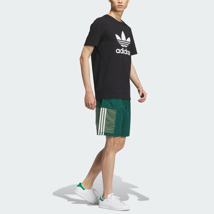 Adidas Originals Striped Colorblock Drawstring Casual Shorts Men Bottoms Multicolor IU4799