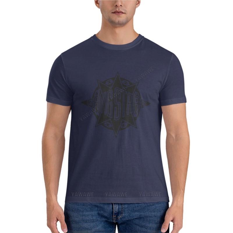 Gangstarr logo- black Graphic T-Shirt heavyweight t shirts for men mens graphic t-shirts big and tall men clothes 4XL