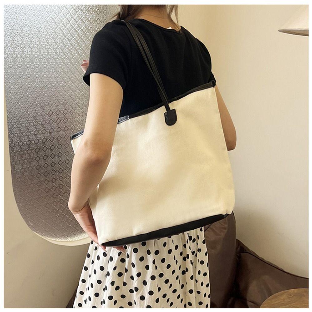Large Capacity Cotton Cloth  Tote  Bags Handbags Reusable Travel Bags  Student