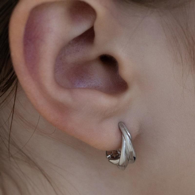 TATIANA Mystic Twist Hoop Earrings EC3127 (M/L)