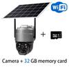 New 5MP HD Solar Camera 4G/WIFI Outdoor 4G Sim Built-in Battery Telecamera PTZ Auto Tracking Home Security Protection CCTV Camera