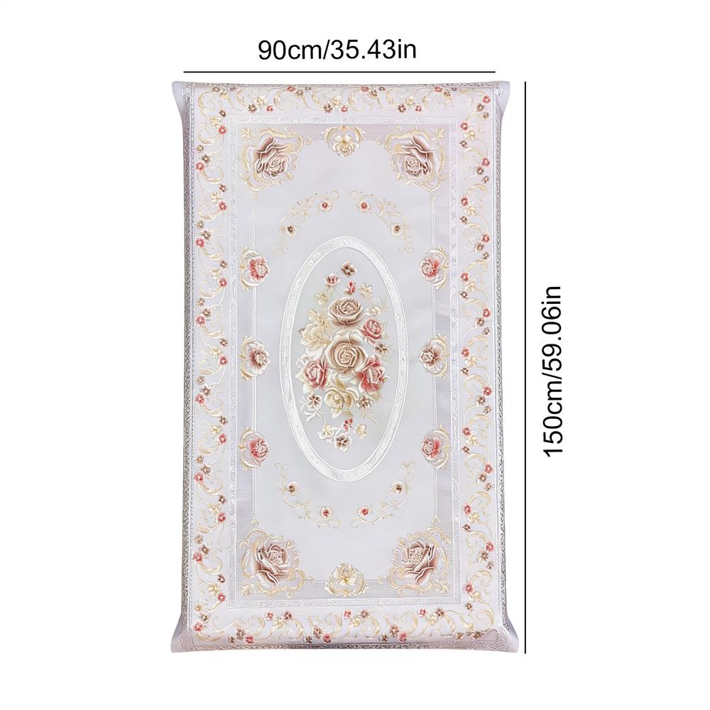 Waterproof Oilproof Tablecloth 0.9x1.5m Holiday Table Cover for Birthday Party Picnic Kitchen Outdoor Dining Decoration