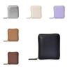 Solid Color PU Zipper Wallet Korean Style Card Holder Portable Solid Color Coin Purse  Outdoor
