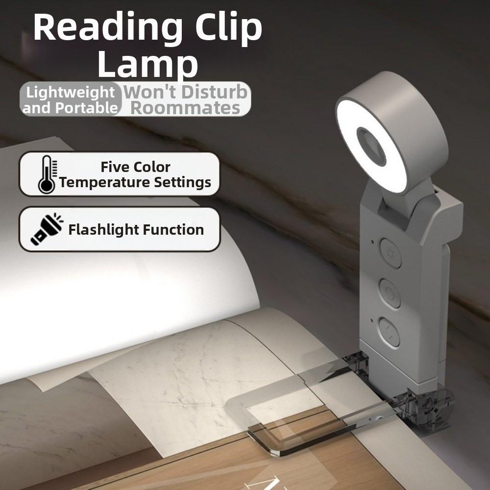 Clip-on/Stand Reading Lamp 6  Levels Brightness Night Light Portable LED Book Lights  Reading