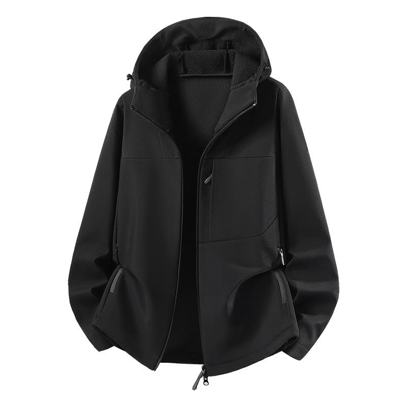 Unisex Luo Tong Softshell Jacket: Windproof, Water-Repellent Outdoor Wear for Autumn & Winter Mountaineering