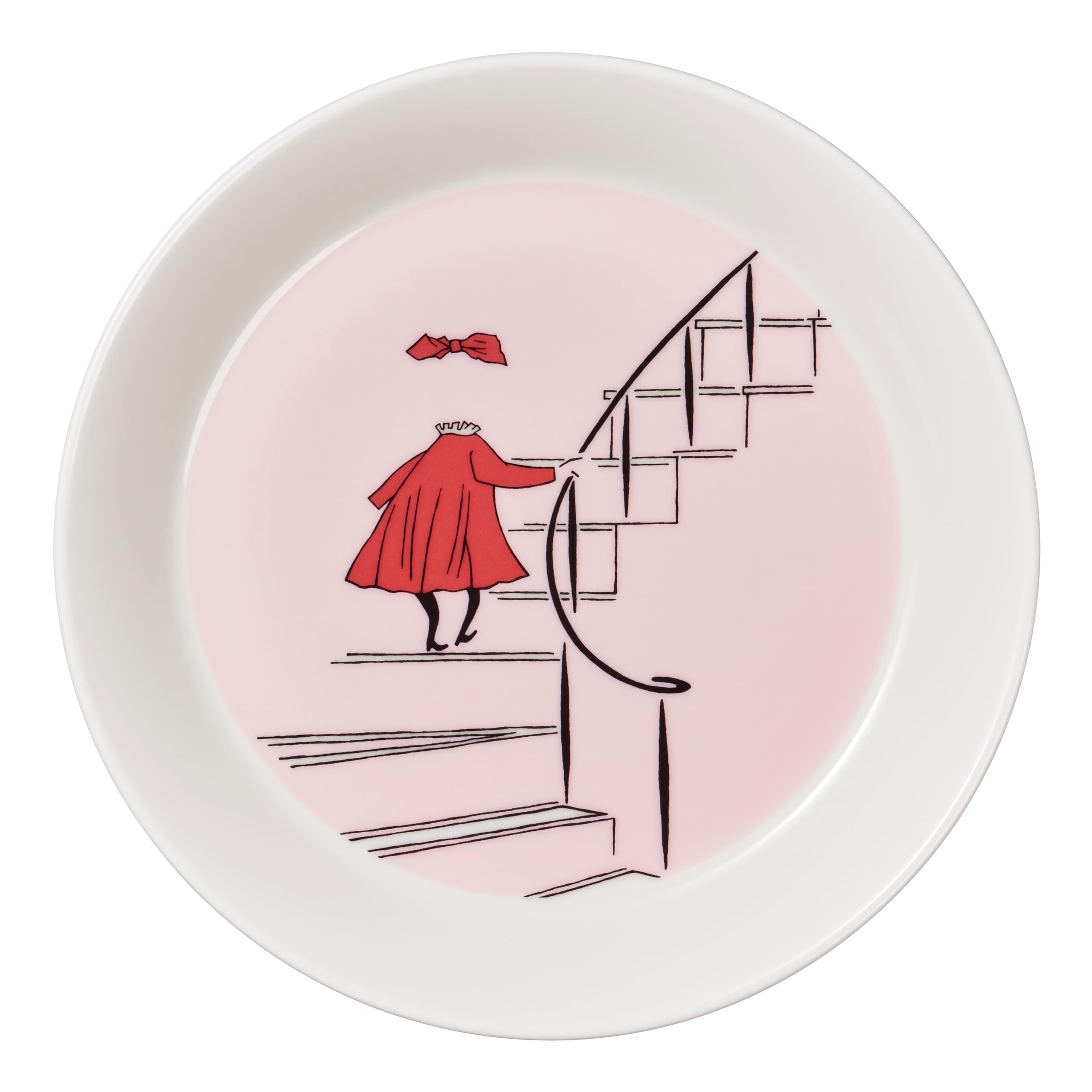 

Moomin by Arabia 19cm Classic Garlic Plate [Officially Imported] (Product Number 1027442) розовый