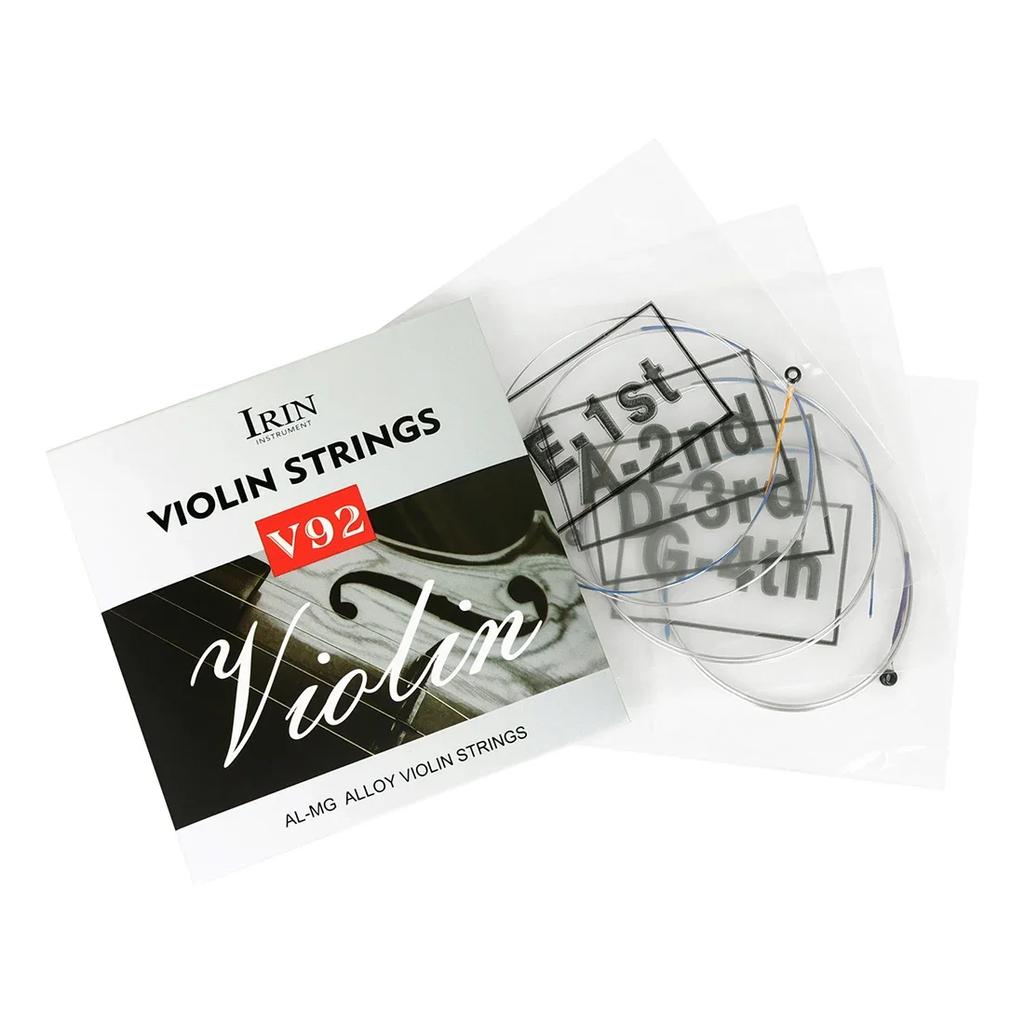 IRIN V92 Violin Strings Aluminium-magnesium Alloy 4-string Violin String Stainless Steel Wire Strings Violin Parts & Accessories