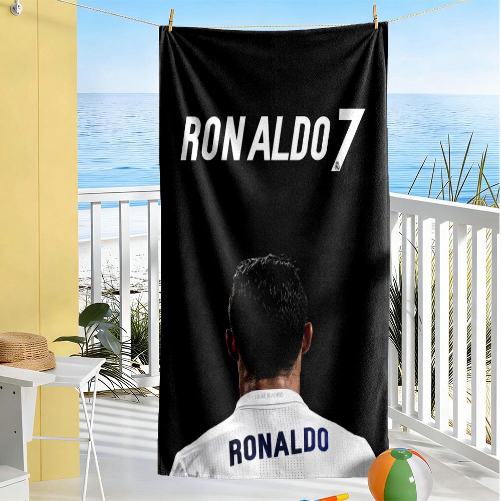 Cr7 Football Legend Beach Towel Quick-Dry Soft Microfiber Comfortable Lightweight Portable for Swimming,Beach,Camping, Travel, Beach Accessories,Gym