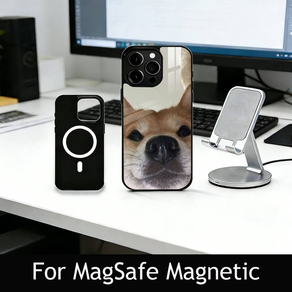 Shiba Inu Phone Case For iPhone17,16,15,14,13,12,11 Plus,Pro Magnetic For Magsafe Wireless Charging