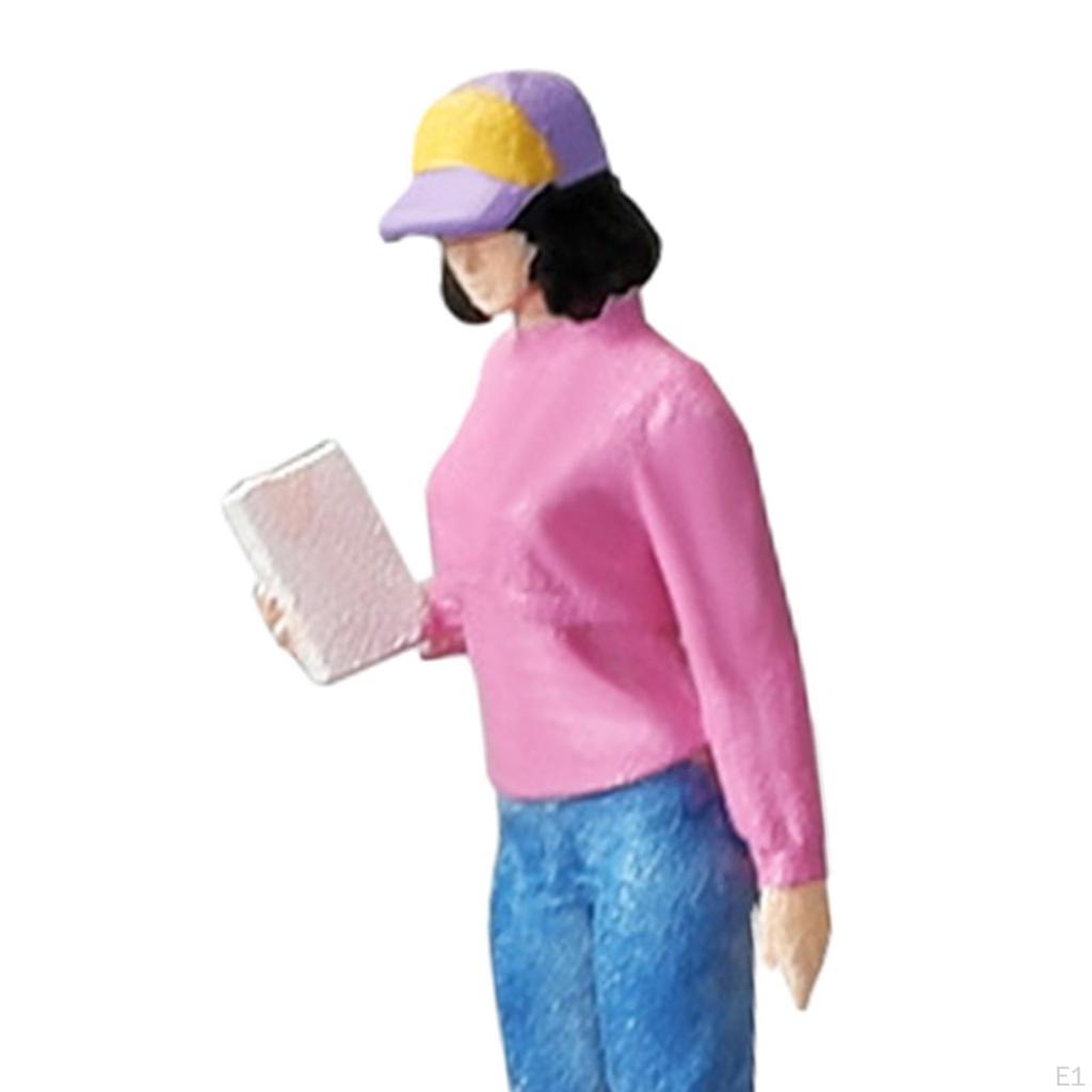 1/64 Fitness Figure Model Miniature Scenes DIY Projects S Scale Desktop Ornament Resin Figurines