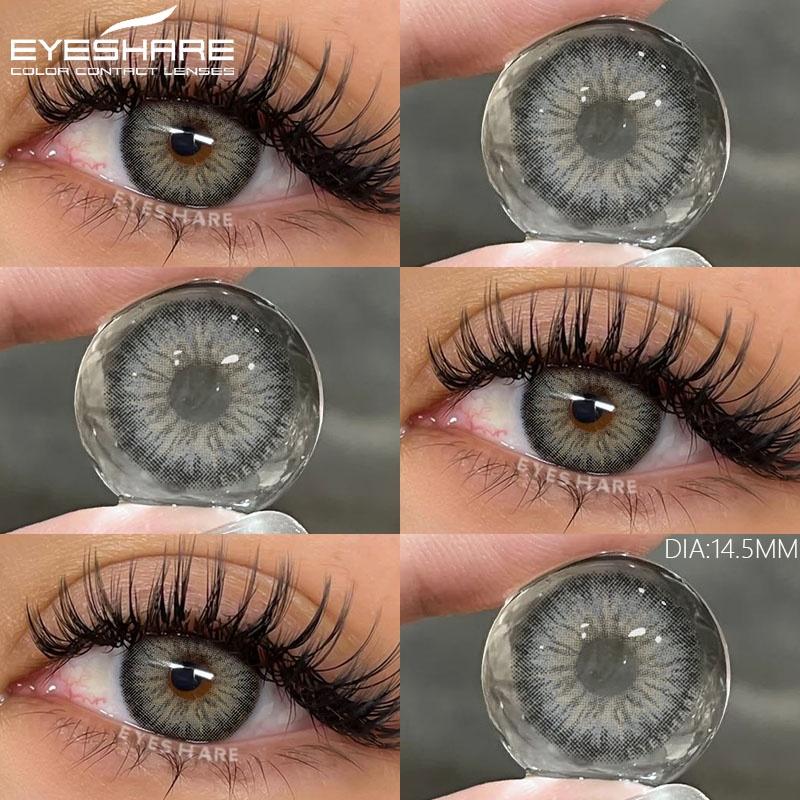 

1 пара цветных зрачков для глаз, натуральные коричневые контактные линзы для глаз, косметика, зеленые линзы для глаз, серые линзы для зрачков, синие линзы