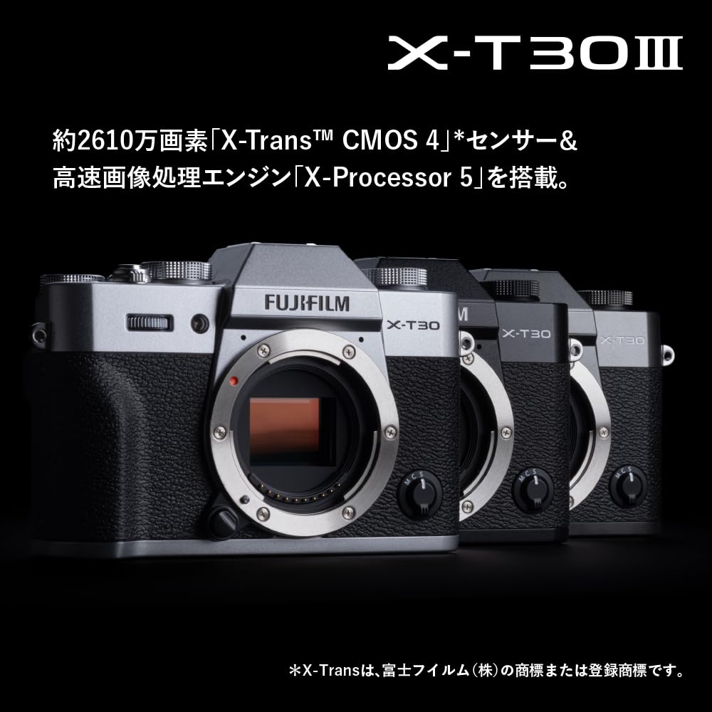 Fujifilm III Mirrorless Silver JP X-T30 Camera, F, X-T30 III-S