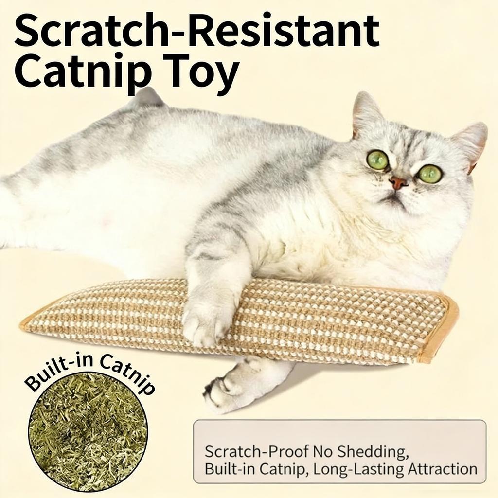 Pillow Toy Cats Catnips Encourages Play Durability Against Wear Tear Comfortable Lounges Easy Wipe Clean