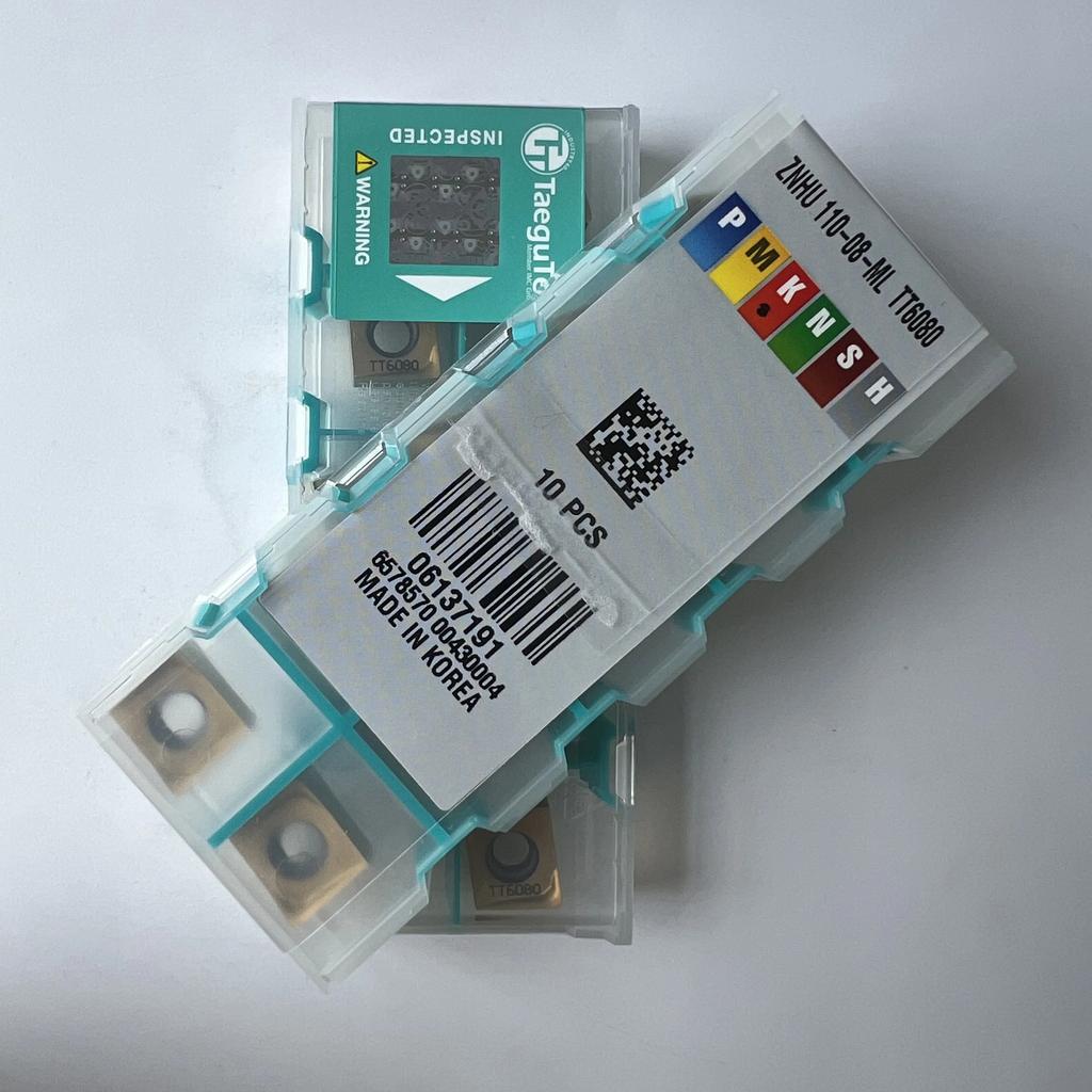 TaeguTec / ZNHU110-08-ML TT6080 / Original Carbide Blade 10 Pcs