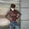Elegant Korean-Style Slim Fit Brushed Outline Neck Layer