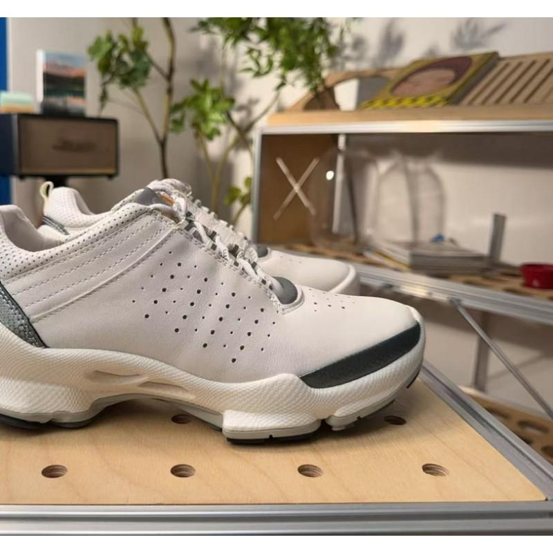 Womens Lightweight Comfortable Walking Sneakers With Cushioned Sole Breathable Leather Upper Flat Heel Daily Wear Light