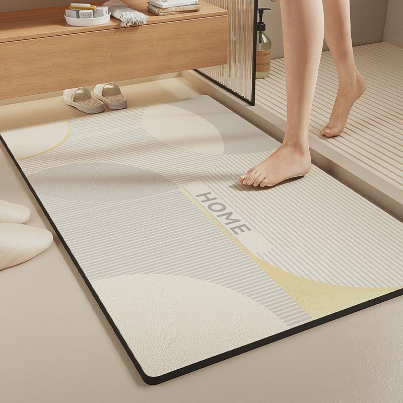 Diatom Mud Floor Mat Dirt-resistant Bathroom Floor Mat High-end Quick-drying Water-absorbing Pad Bathroom Anti-slip Pad Easy-to-maintenance Foot Mat