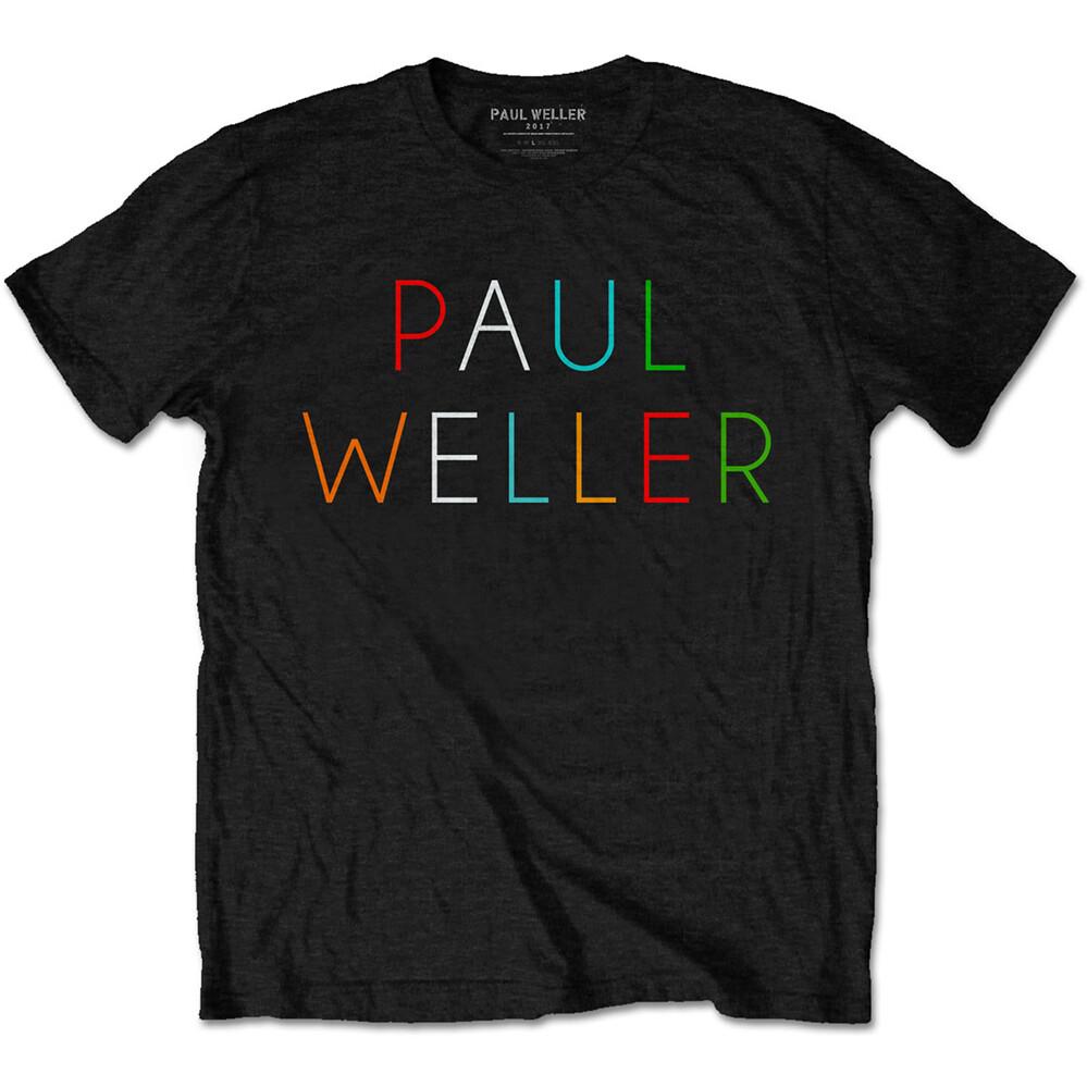 Paul Weller - Multicolour Logo - Black T-shirt Unisex T-Shirt L