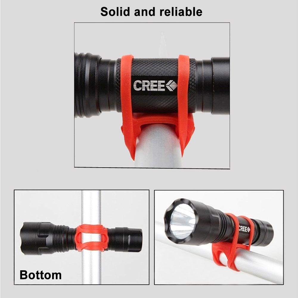Silikon Welt Fahrradlenker Silikonband Band Fahrradlicht Halter Telefon Befestigung Elastisches Bindeseil Taschenlampe Taschenlampe Bandage