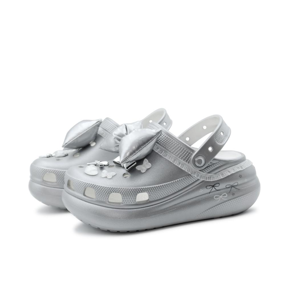 Crocs Classic Clog Clogs Sandals Unisex Ballet Silver White
