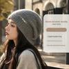 Korean Style Slouchy Beanies: Face-Slimming, Loose-Fit Knitted Hats for Men & Women, Large Head Circumference, Casual & Versatile for Cold Weather.