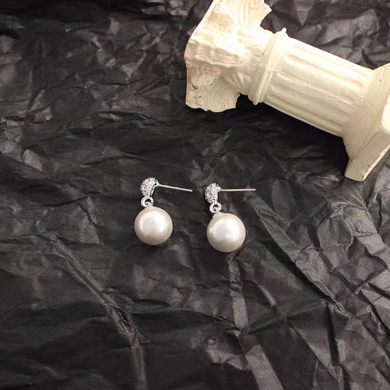 

Spiral Pearl Earrings - Elegant Gentle Style Dangle Earrings