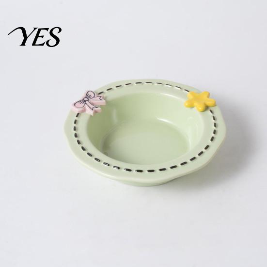 High-temperature Ceramic Bowl Feeding for Dogs & Cats, Whisker Friendly Kitten Food Non-tip Cat Dish Water Dish, Wide Shallow Pet Feeder Plate Dry Wet